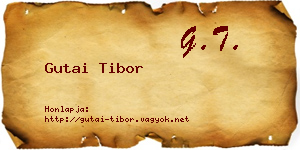 Gutai Tibor névjegykártya